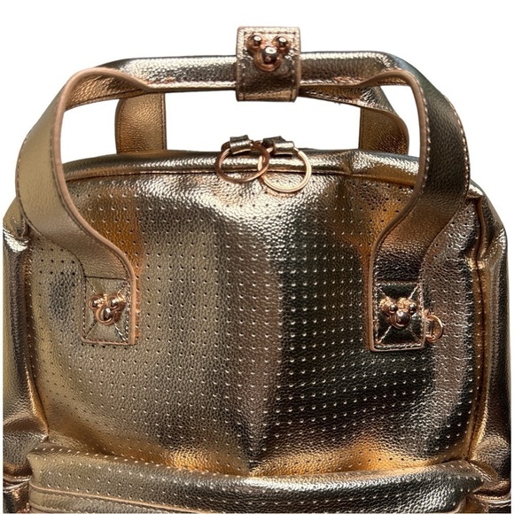 Loungefly Disney Rose Gold Mickey Icon Backpack - Picture 2 of 11
